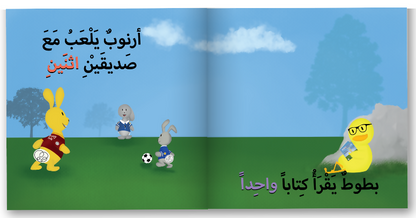 مغامرات أرنوب وبطوط - أرقام يوميات أرنوب وبطوط: كتاب أرقام لوحة عربية